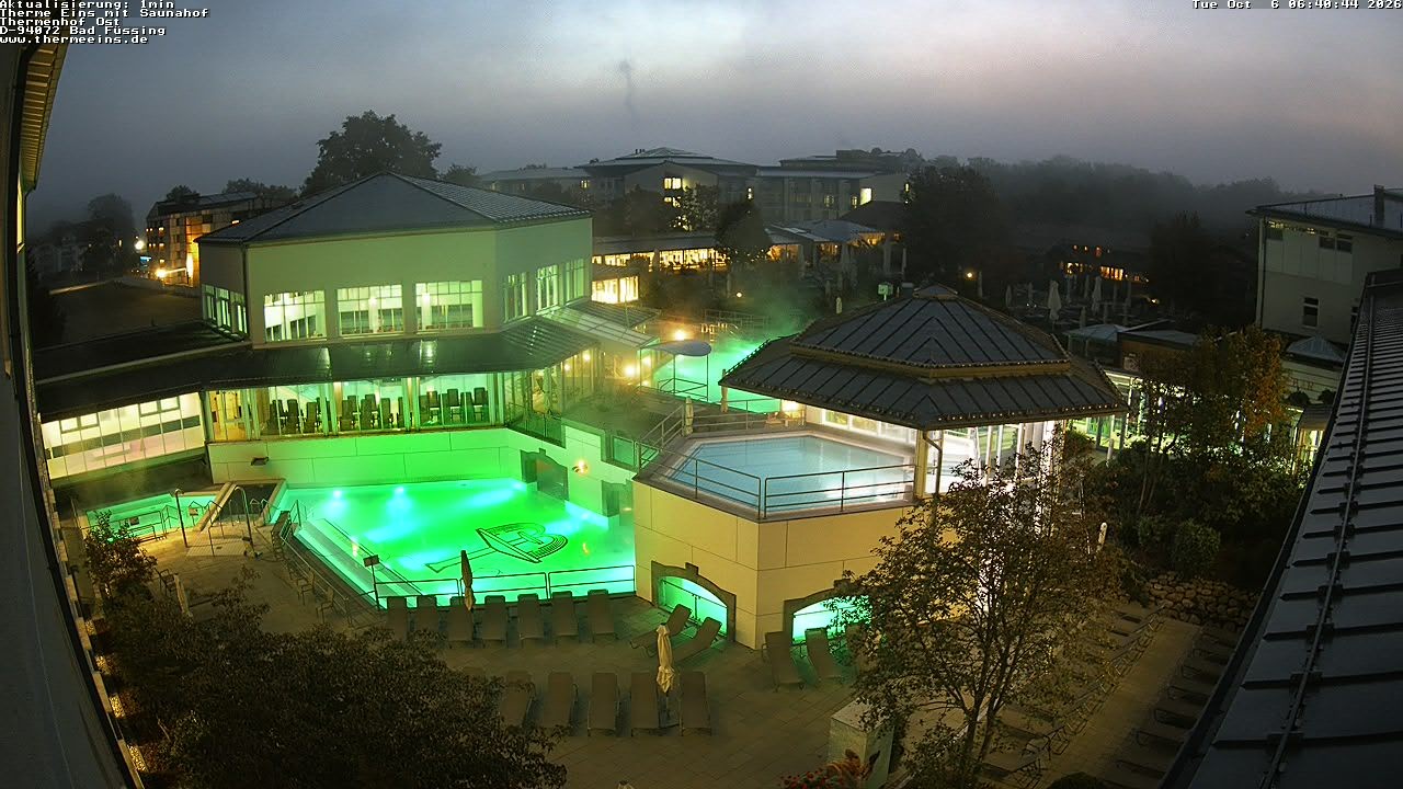 Archiv Foto Webcam Bad Füssing: Therme Eins - Thermenhof Ost