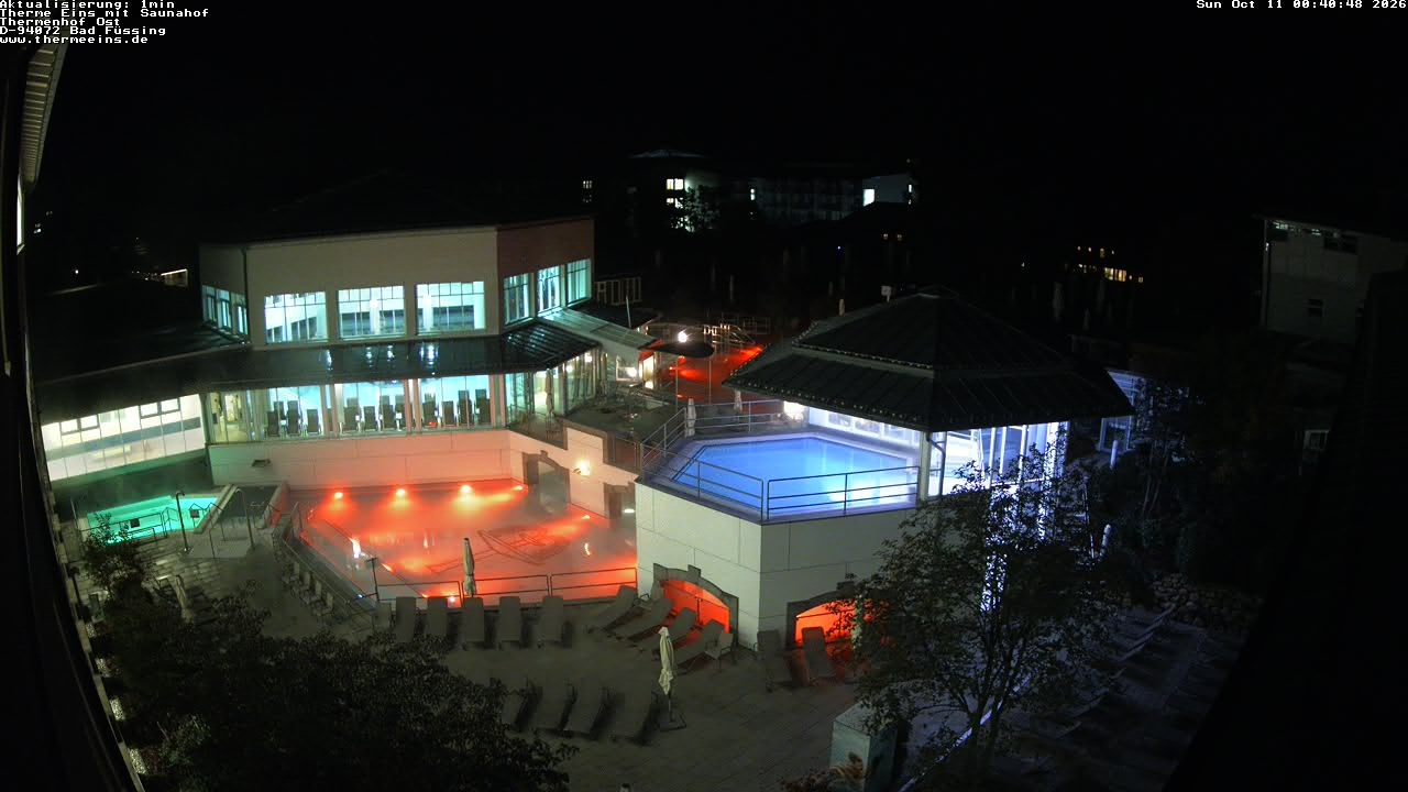 Archiv Foto Webcam Bad Füssing: Therme Eins - Thermenhof Ost