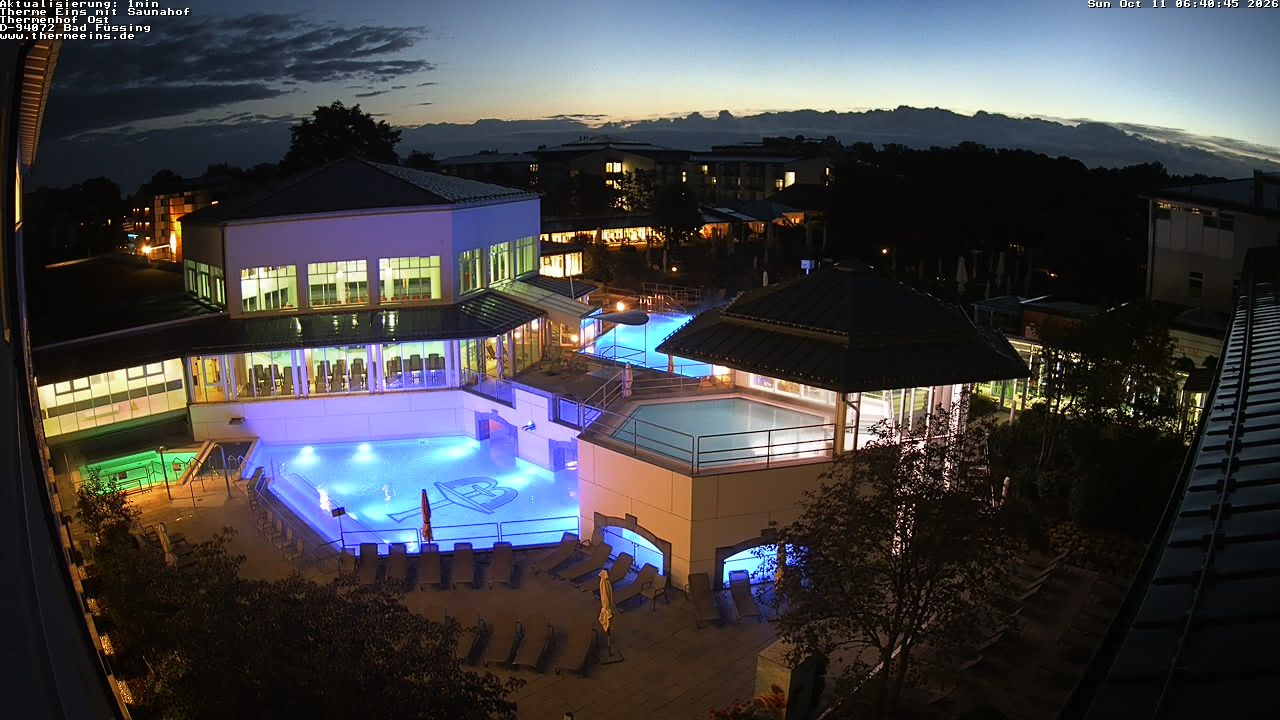 Archiv Foto Webcam Bad Füssing: Therme Eins - Thermenhof Ost