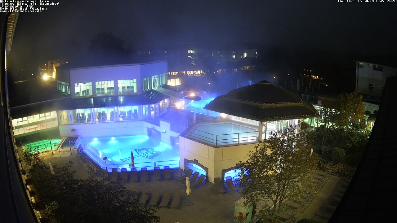 Archiv Foto Webcam Bad Füssing: Therme Eins - Thermenhof Ost