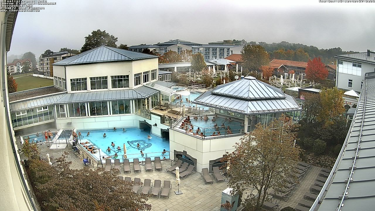 Archiv Foto Webcam Bad Füssing: Therme Eins - Thermenhof Ost