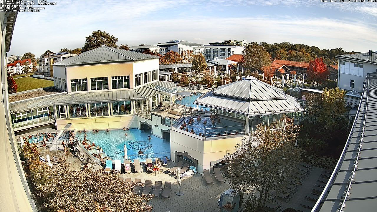 Archiv Foto Webcam Bad Füssing: Therme Eins - Thermenhof Ost