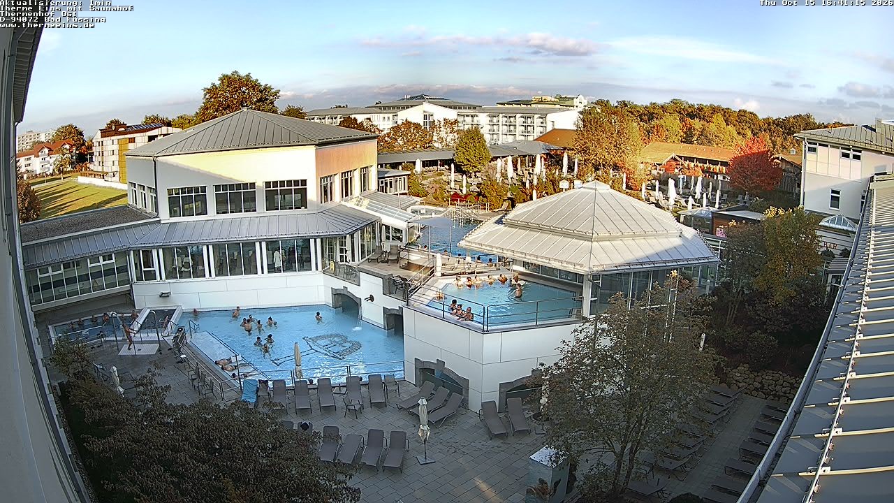 Archiv Foto Webcam Bad Füssing: Therme Eins - Thermenhof Ost