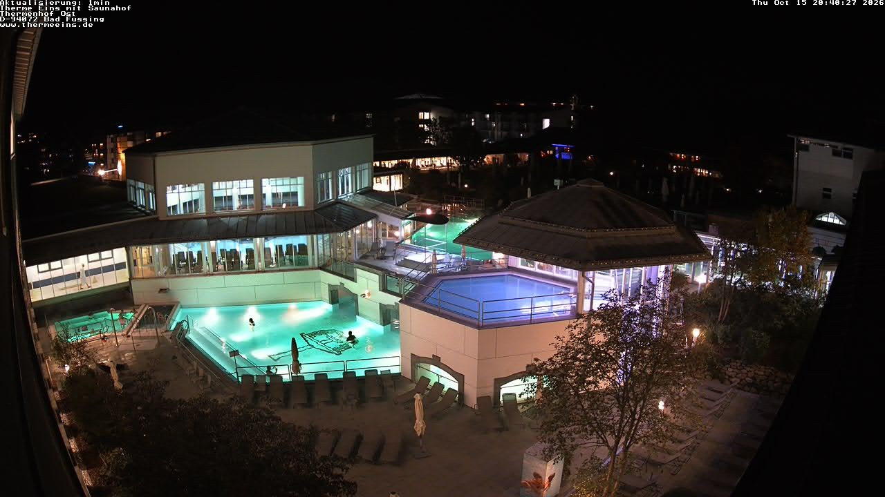 Archiv Foto Webcam Bad Füssing: Therme Eins - Thermenhof Ost