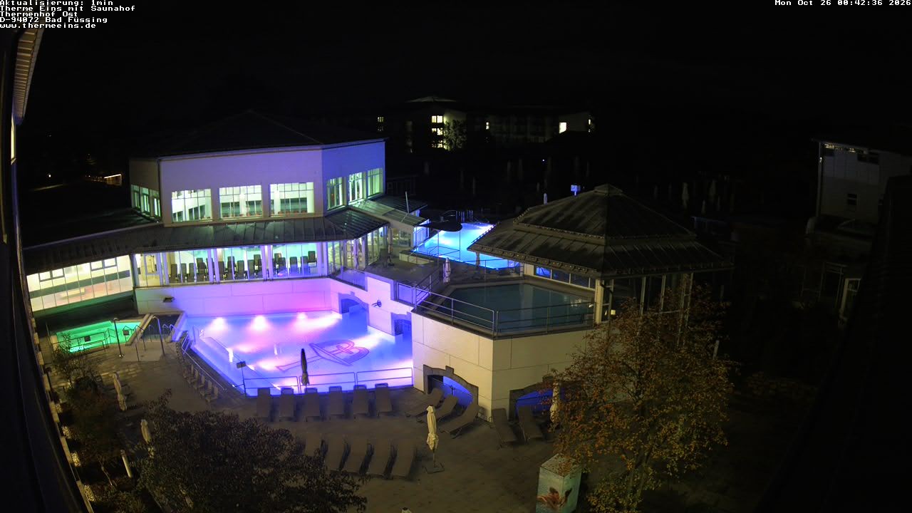 Archiv Foto Webcam Bad Füssing: Therme Eins - Thermenhof Ost