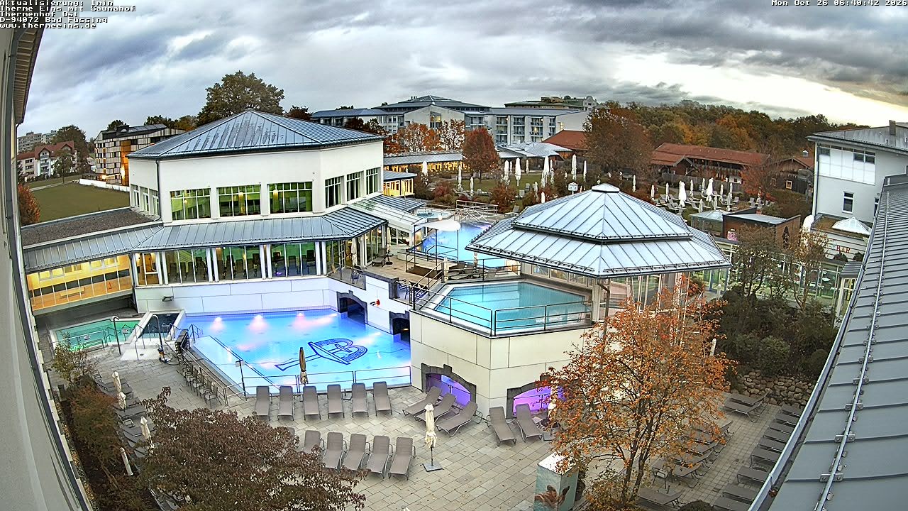 Archiv Foto Webcam Bad Füssing: Therme Eins - Thermenhof Ost
