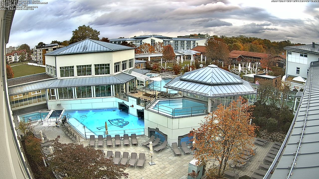 Archiv Foto Webcam Bad Füssing: Therme Eins - Thermenhof Ost