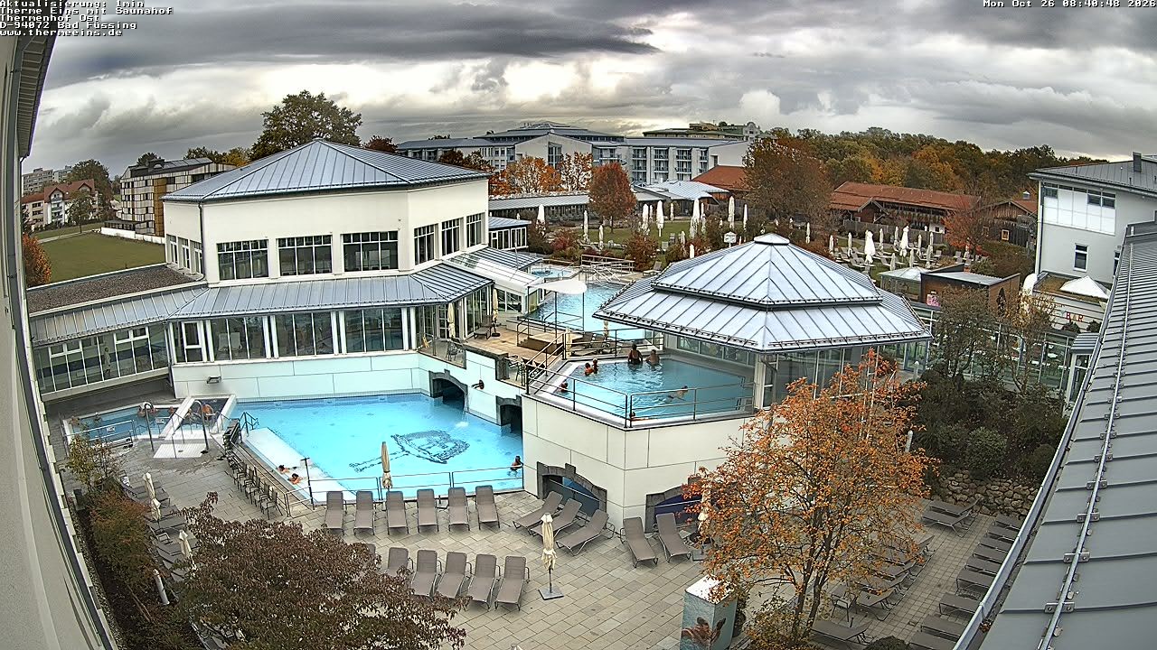 Archiv Foto Webcam Bad Füssing: Therme Eins - Thermenhof Ost