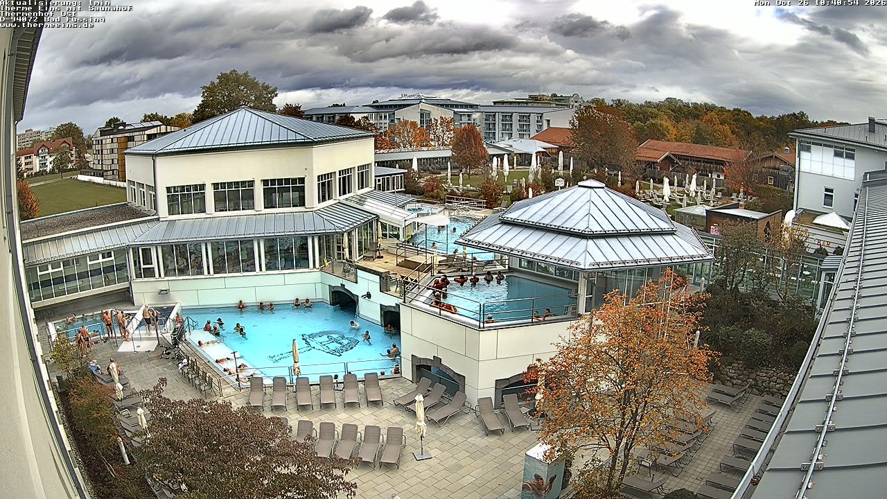 Archiv Foto Webcam Bad Füssing: Therme Eins - Thermenhof Ost