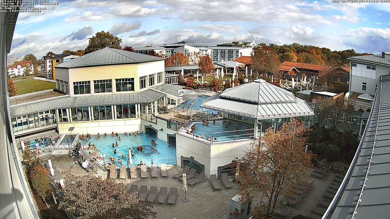 Archiv Foto Webcam Bad Füssing: Therme Eins - Thermenhof Ost