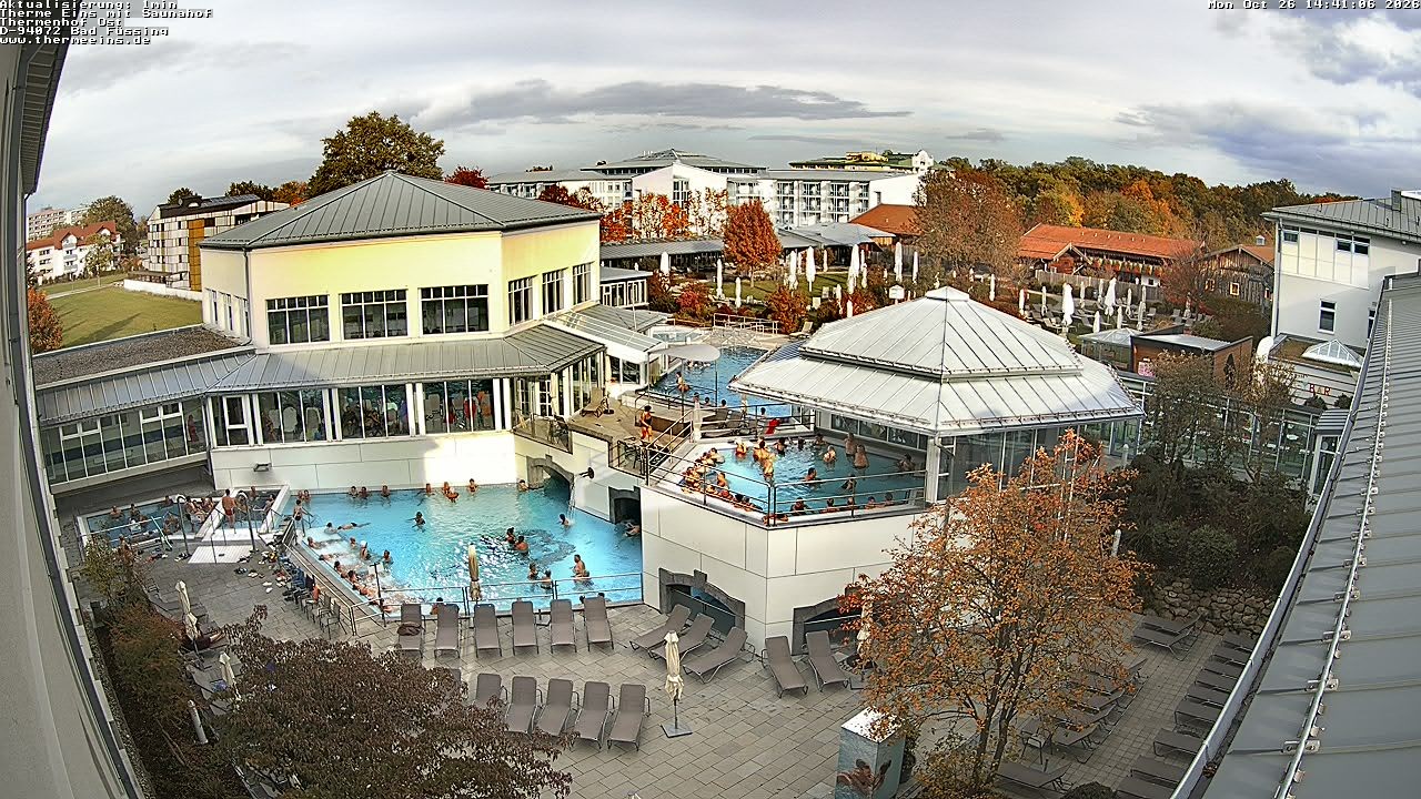 Archiv Foto Webcam Bad Füssing: Therme Eins - Thermenhof Ost