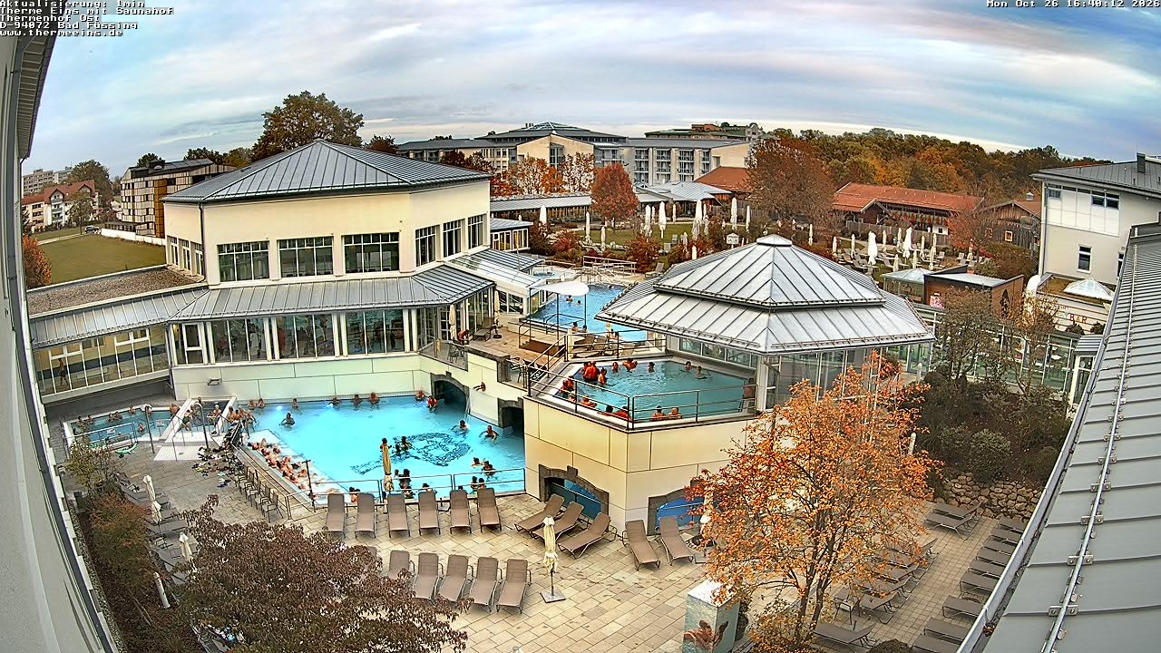 Archiv Foto Webcam Bad Füssing: Therme Eins - Thermenhof Ost