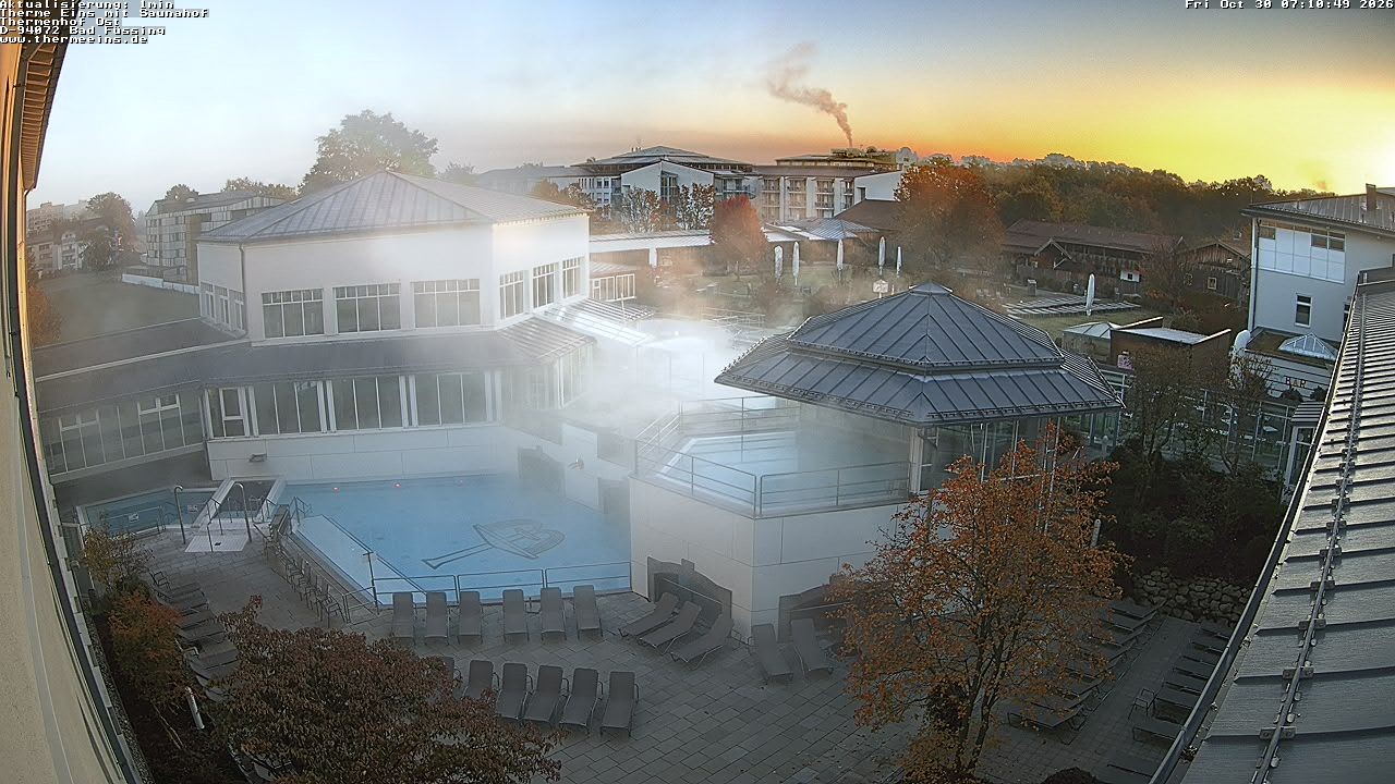 Archiv Foto Webcam Bad Füssing: Therme Eins - Thermenhof Ost