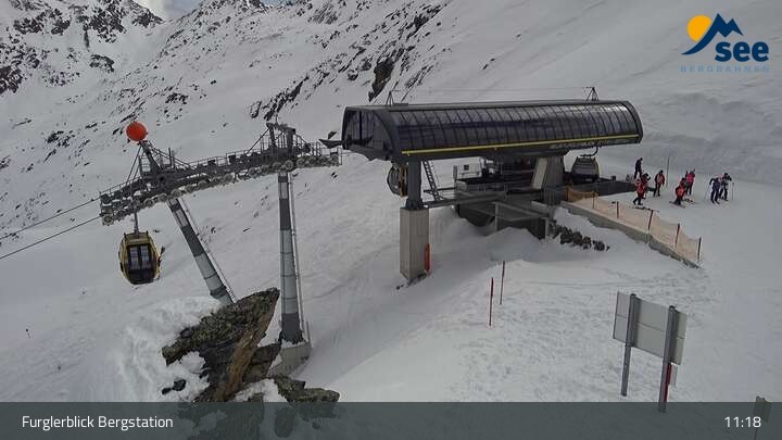 Archiv Foto Webcam See im Paznaun - Bergstation Furglerblick