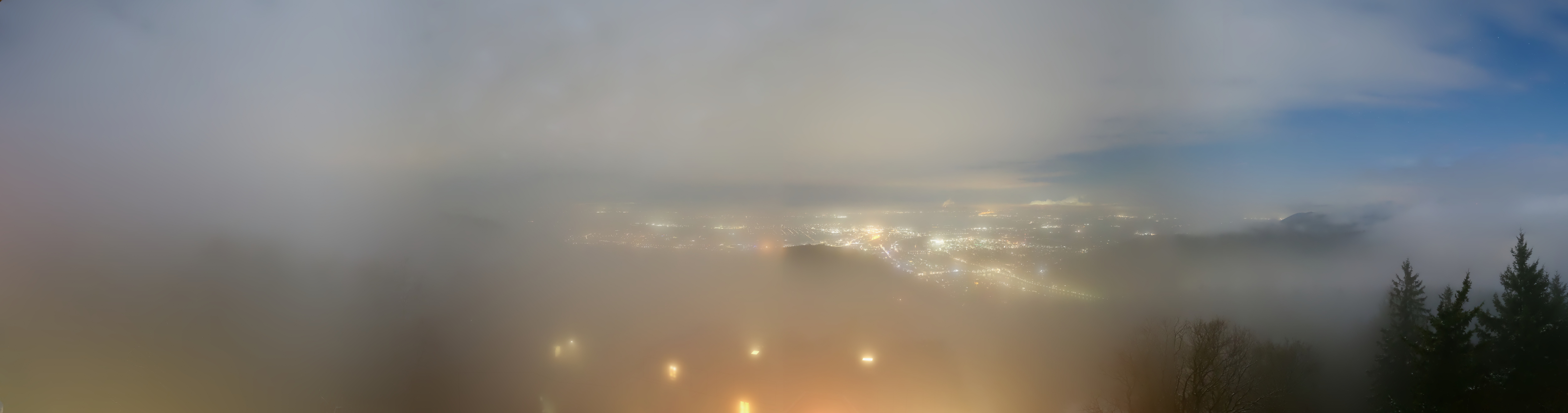 Archiv Foto Webcam Heidelberg - Panorama vom Berggasthof Königstuhl