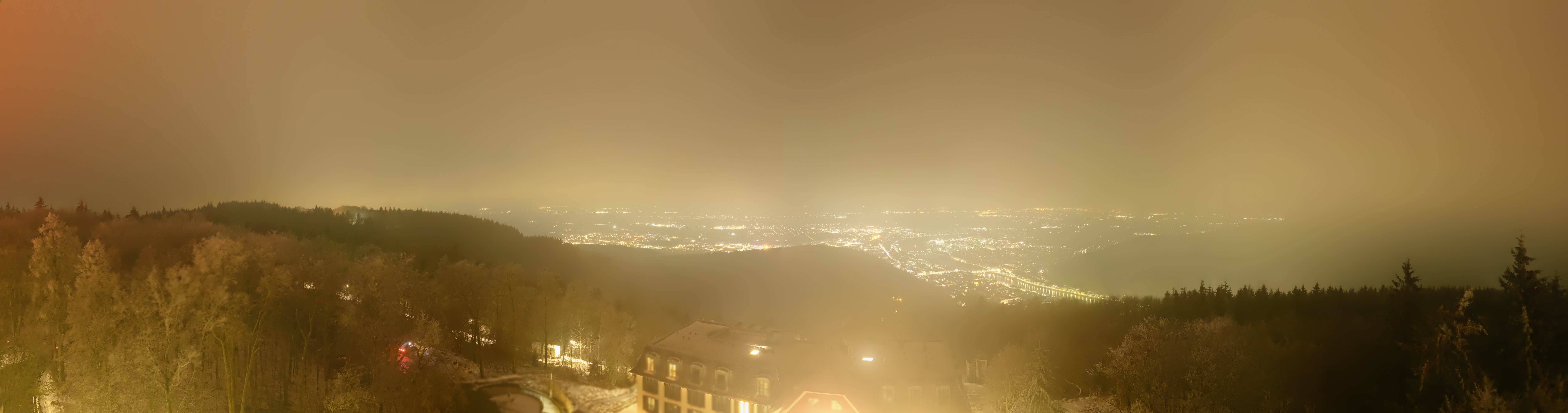 Archiv Foto Webcam Heidelberg - Panorama vom Berggasthof Königstuhl