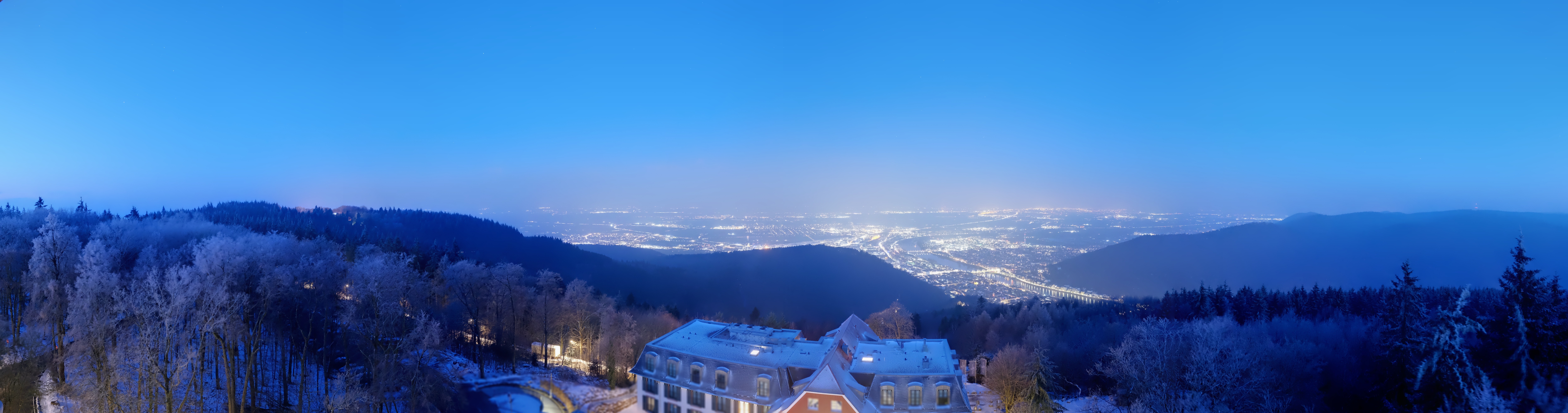 Archiv Foto Webcam Heidelberg - Panorama vom Berggasthof Königstuhl