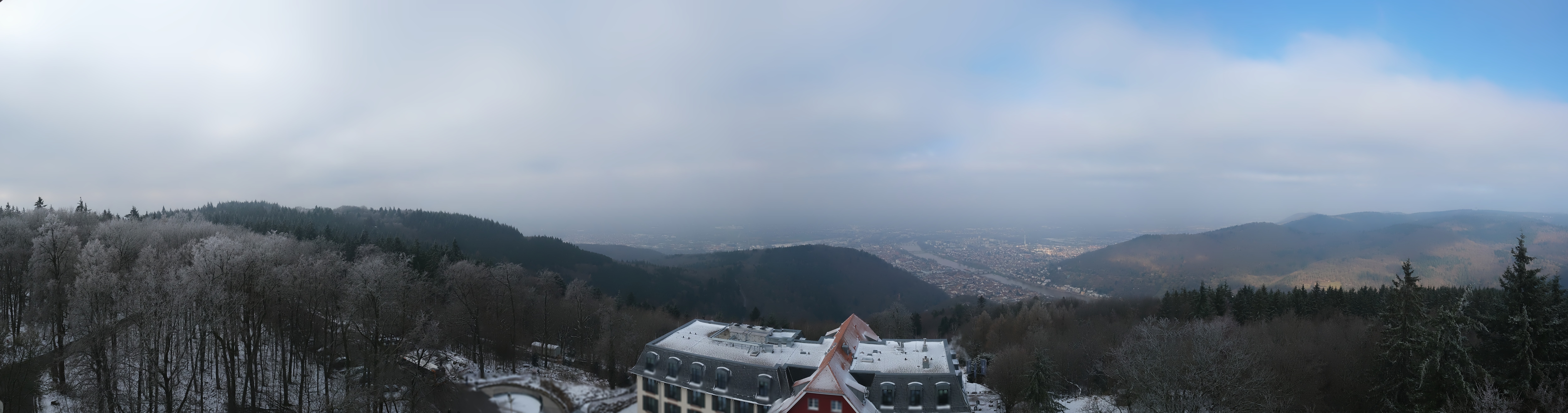 Archiv Foto Webcam Heidelberg - Panorama vom Berggasthof Königstuhl