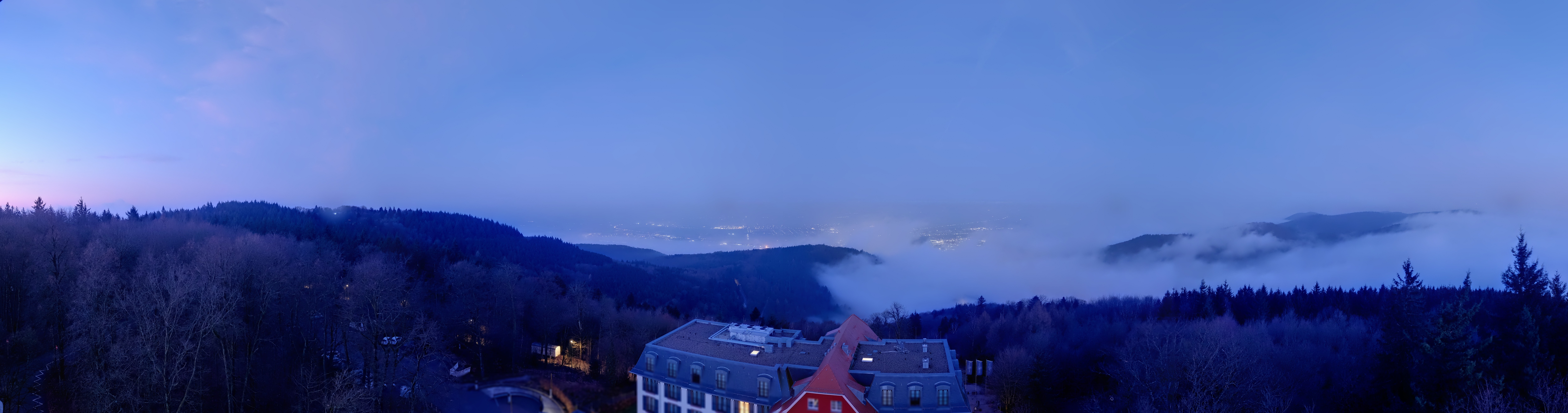 Archived image Webcam Heidelberg - View from Hotel Königstuhl
