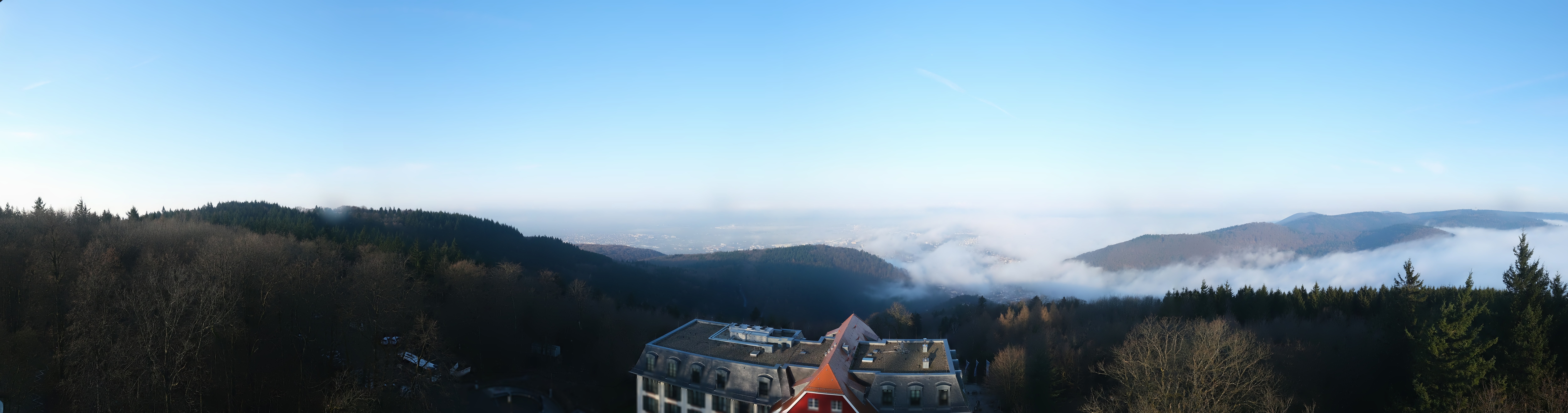 Archived image Webcam Heidelberg - View from Hotel Königstuhl
