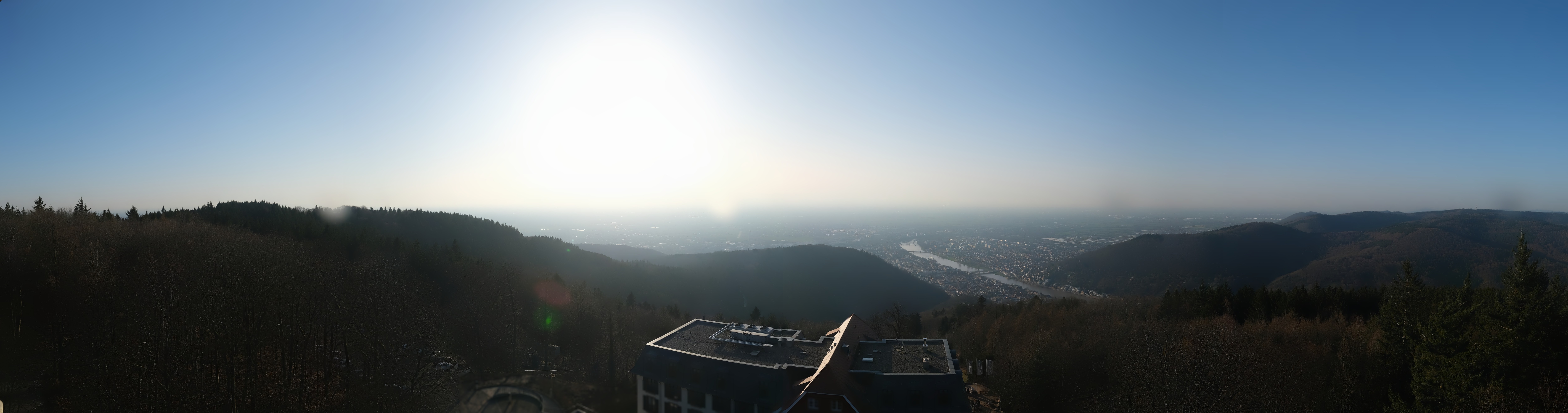 Archived image Webcam Heidelberg - View from Hotel Königstuhl