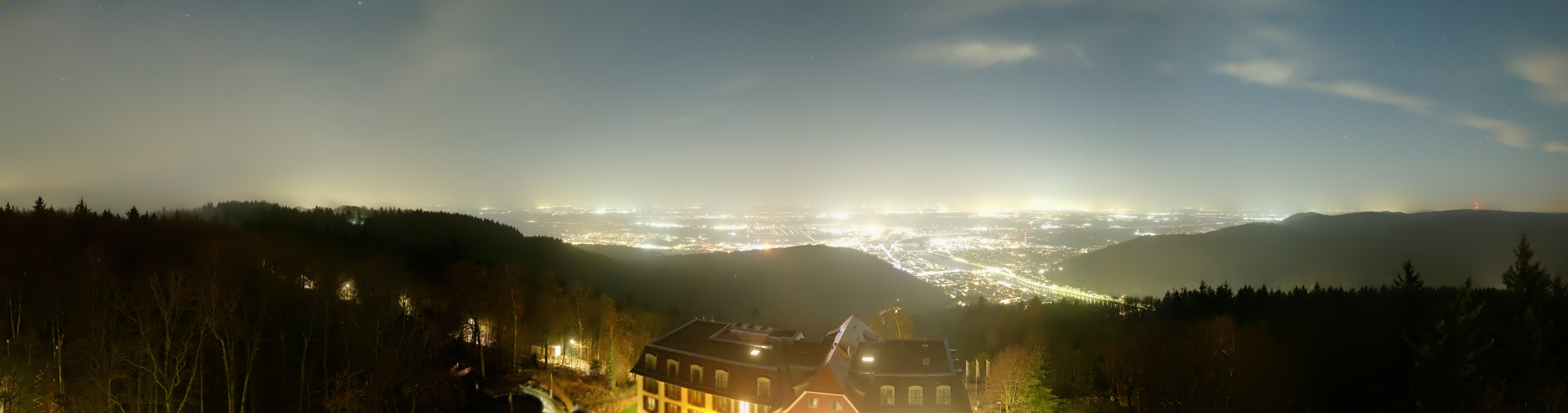 Archived image Webcam Heidelberg - View from Hotel Königstuhl