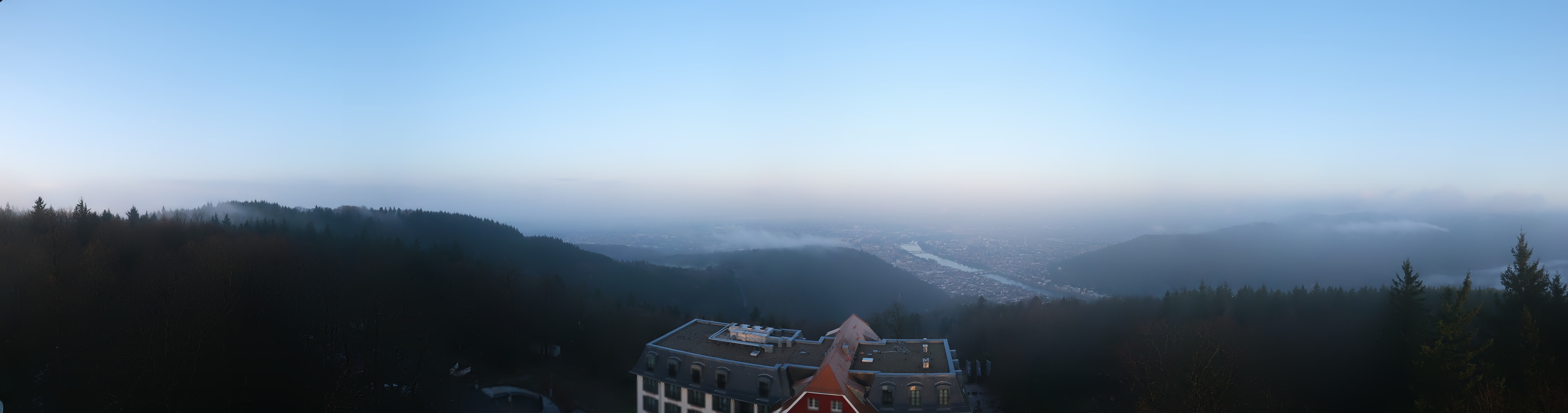 Archived image Webcam Heidelberg - View from Hotel Königstuhl