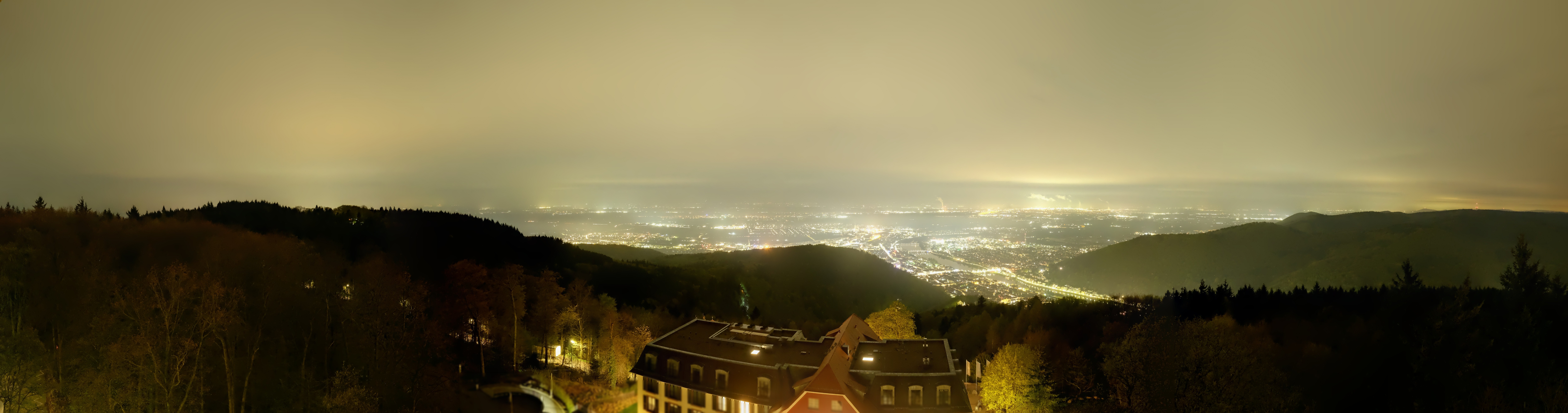 Archived image Webcam Heidelberg - View from Hotel Königstuhl