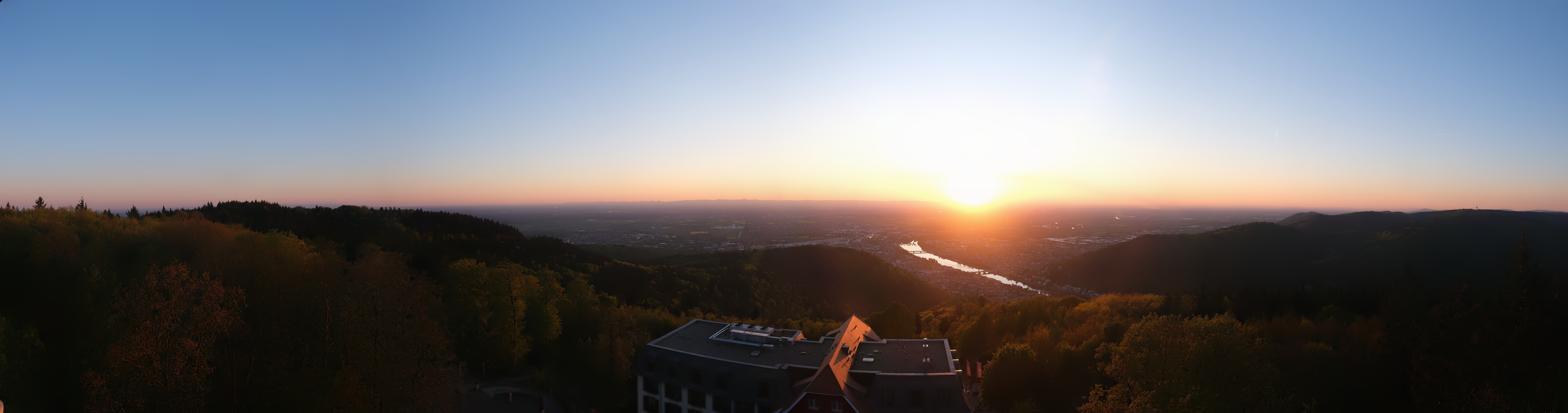 Archiv Foto Webcam Heidelberg - Panorama vom Berggasthof Königstuhl