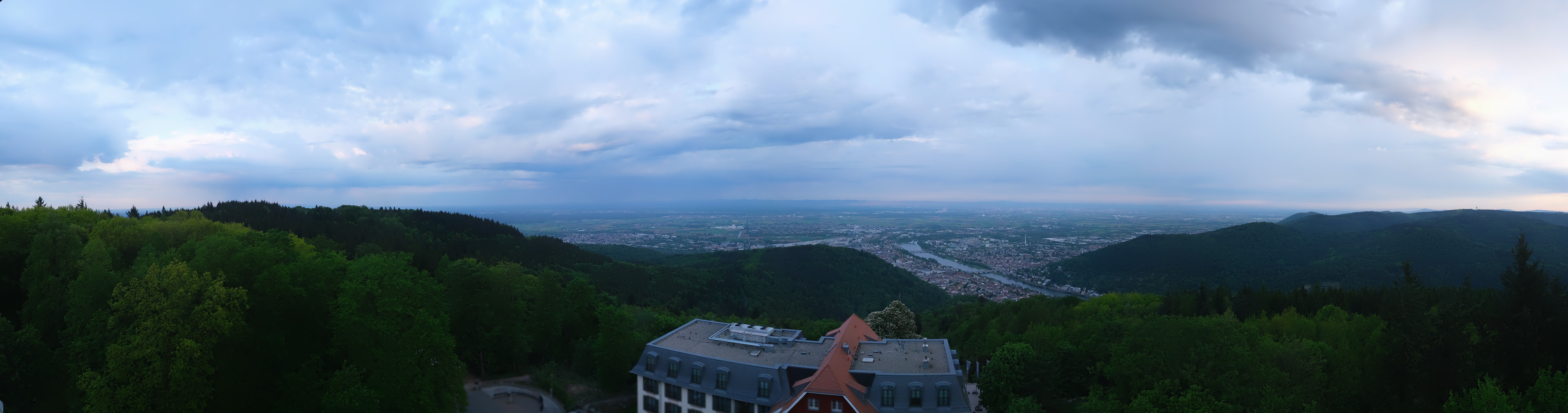Archived image Webcam Heidelberg - View from Hotel Königstuhl