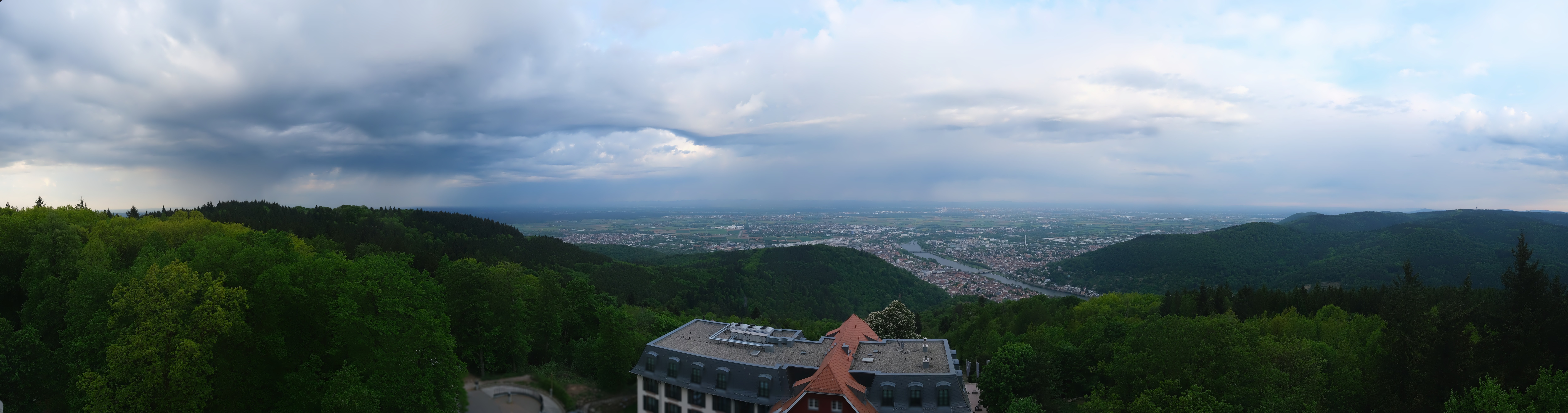 Archived image Webcam Heidelberg - View from Hotel Königstuhl