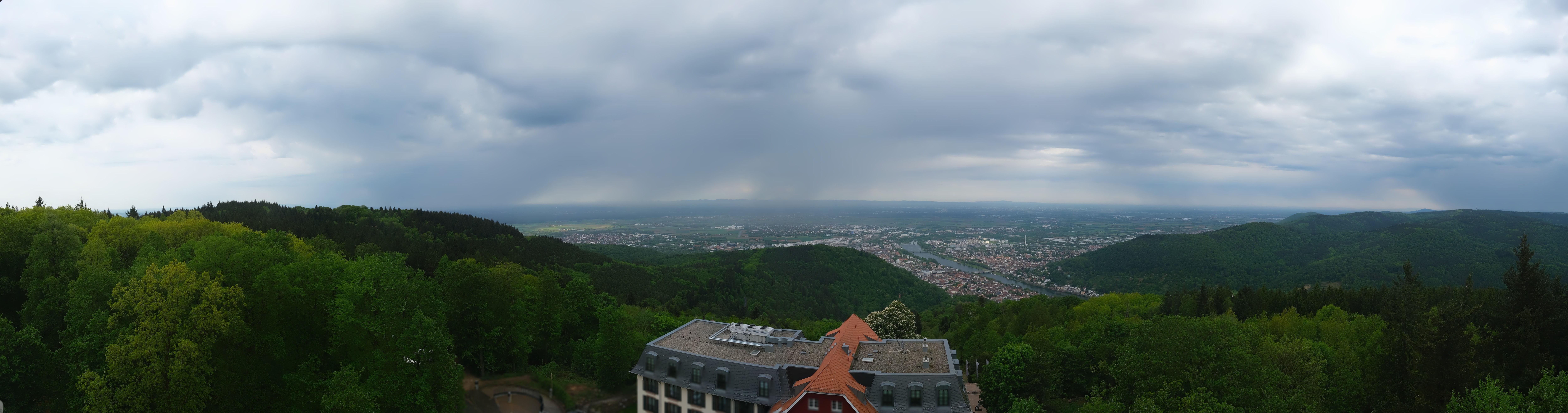 Archived image Webcam Heidelberg - View from Hotel Königstuhl