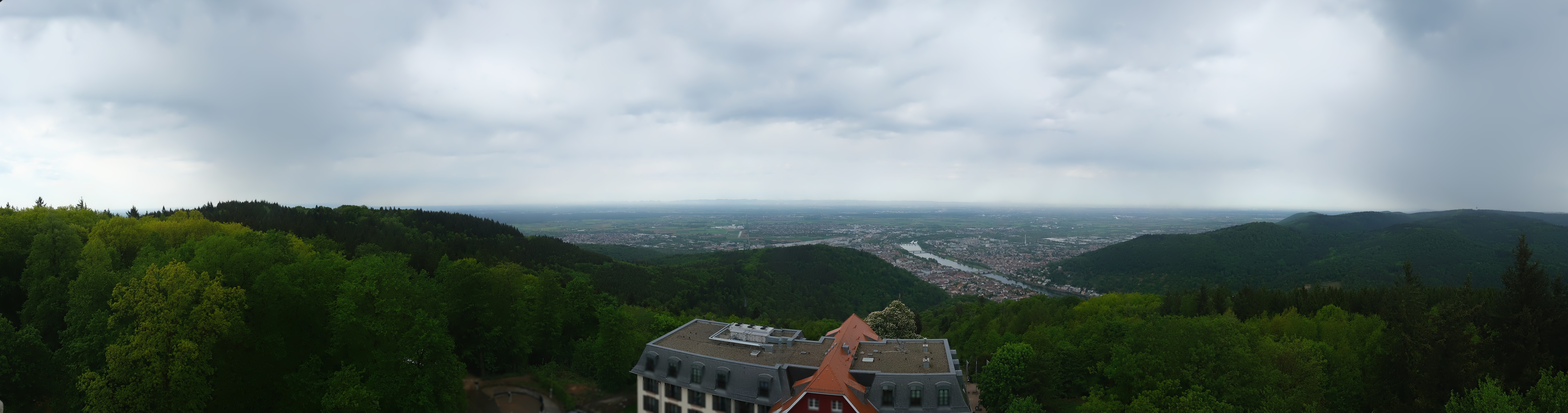 Archived image Webcam Heidelberg - View from Hotel Königstuhl