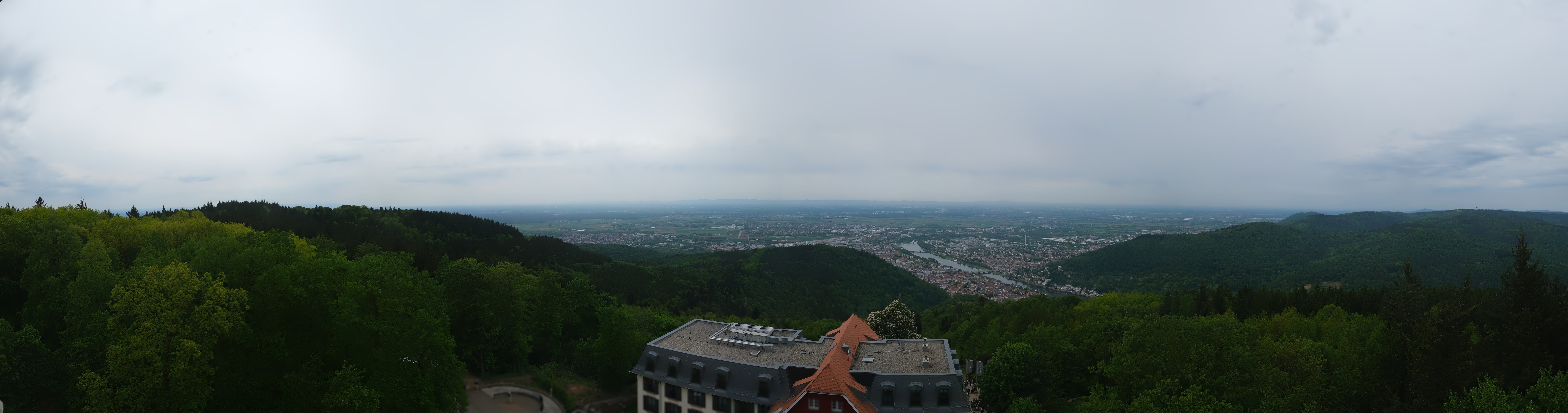 Archived image Webcam Heidelberg - View from Hotel Königstuhl