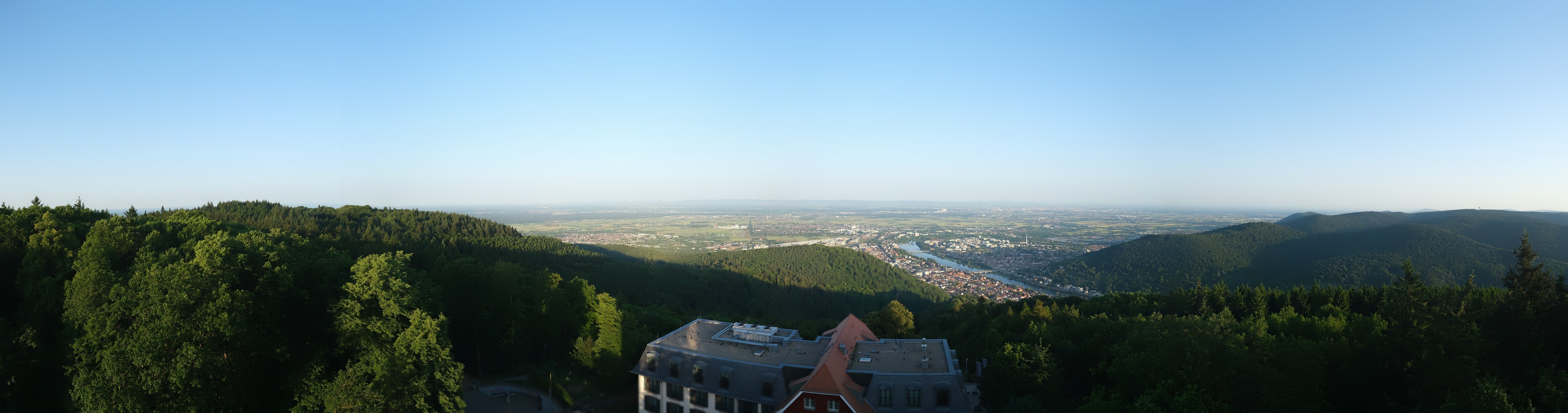 Archived image Webcam Heidelberg - View from Hotel Königstuhl