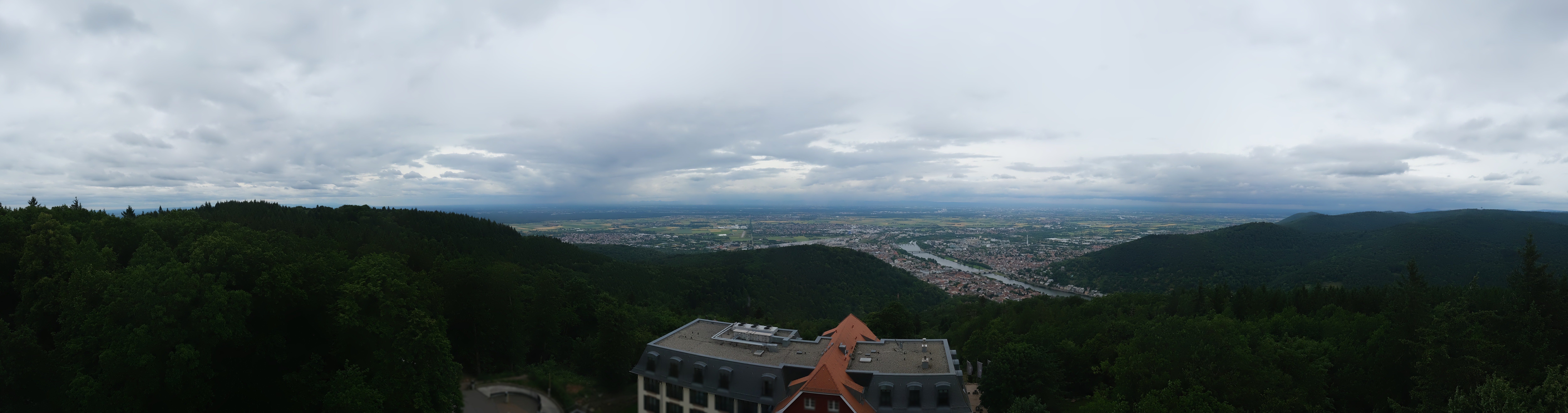 Archived image Webcam Heidelberg - View from Hotel Königstuhl