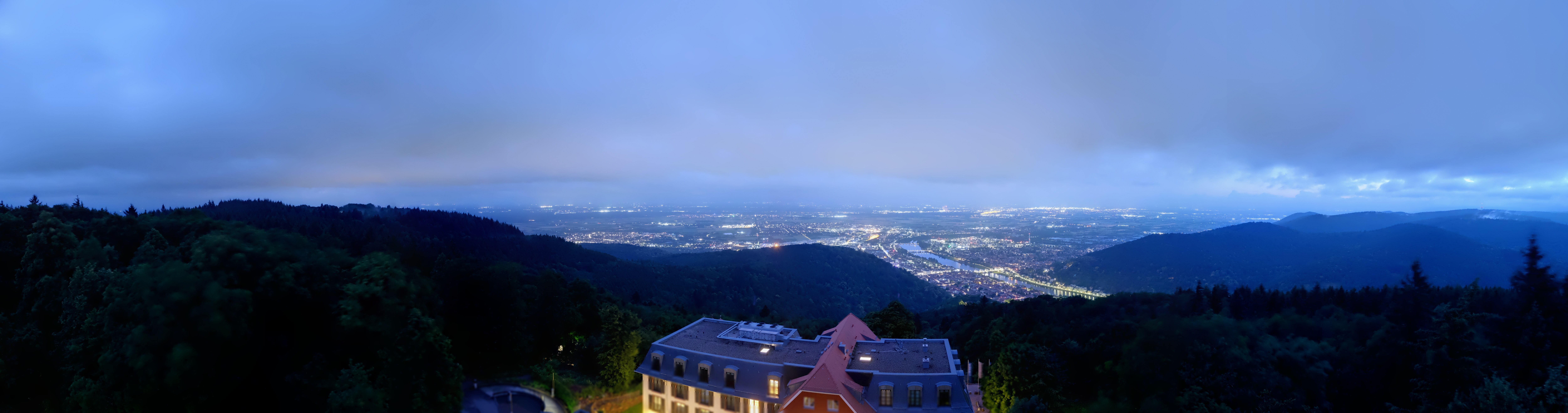 Archived image Webcam Heidelberg - View from Hotel Königstuhl