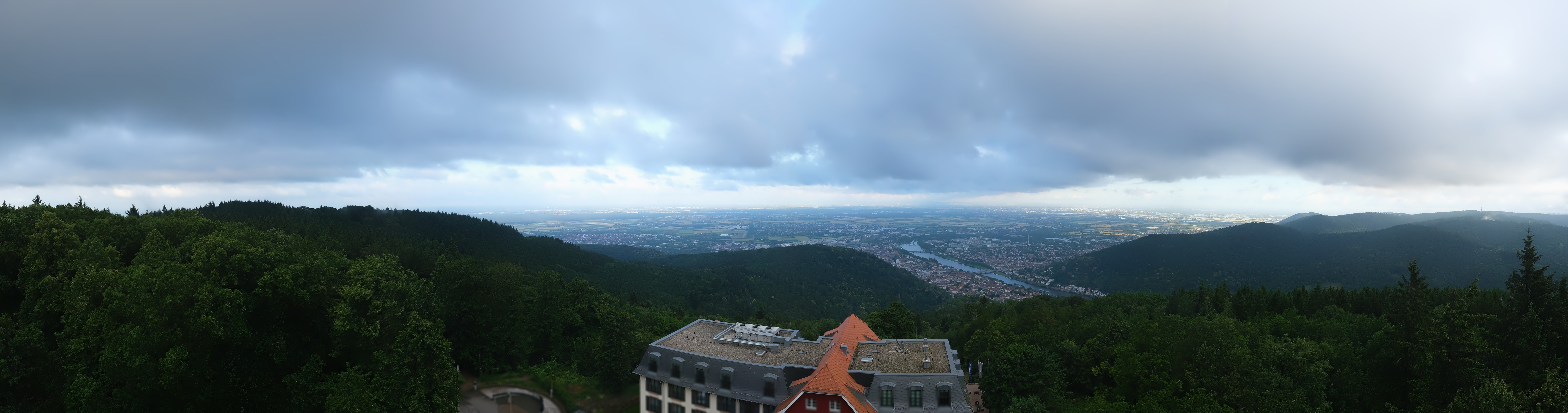 Archived image Webcam Heidelberg - View from Hotel Königstuhl