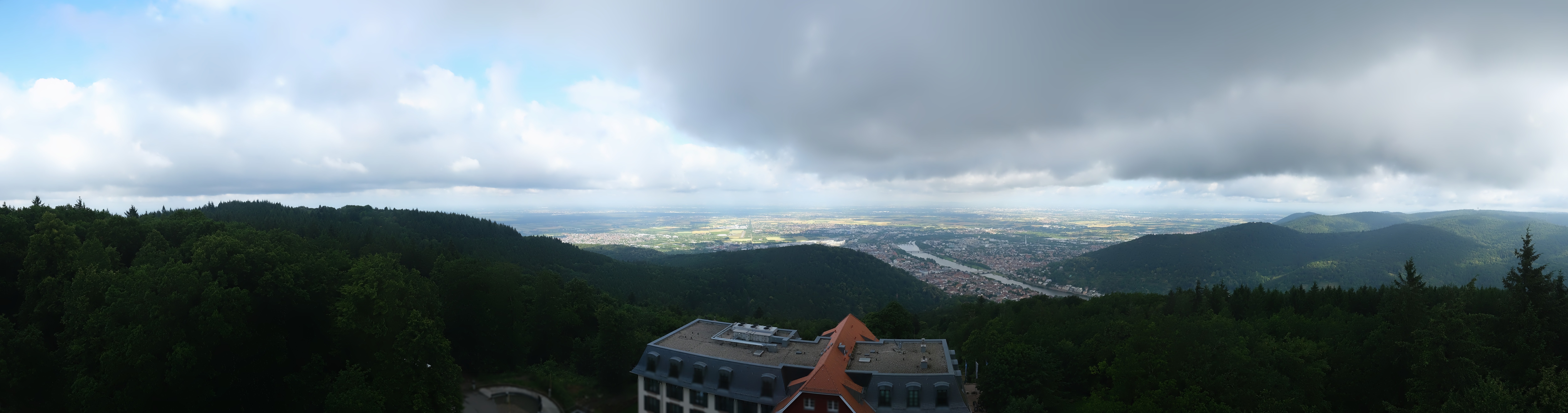 Archived image Webcam Heidelberg - View from Hotel Königstuhl