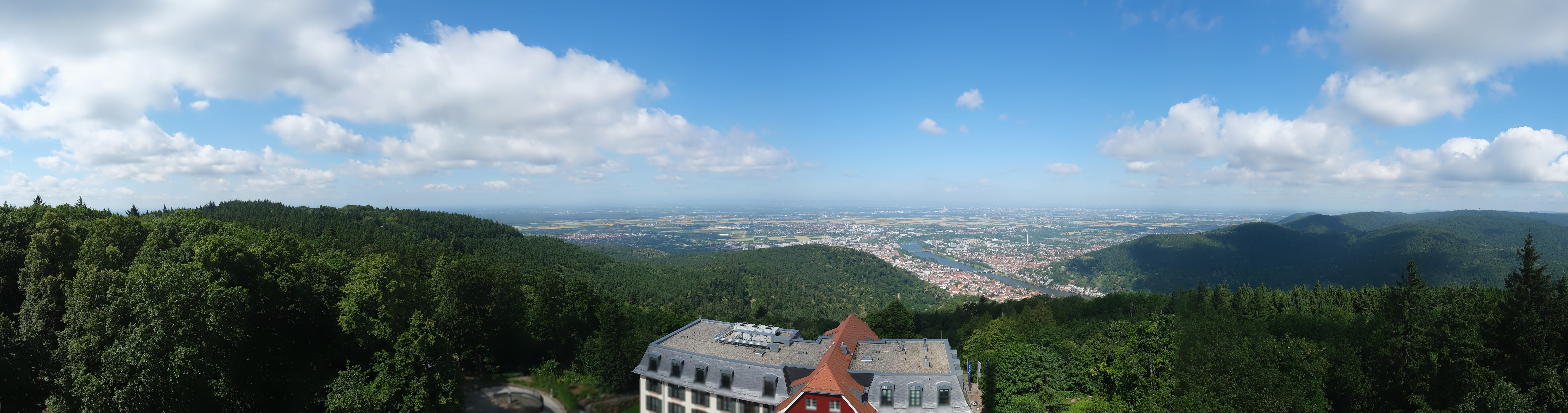 Archived image Webcam Heidelberg - View from Hotel Königstuhl