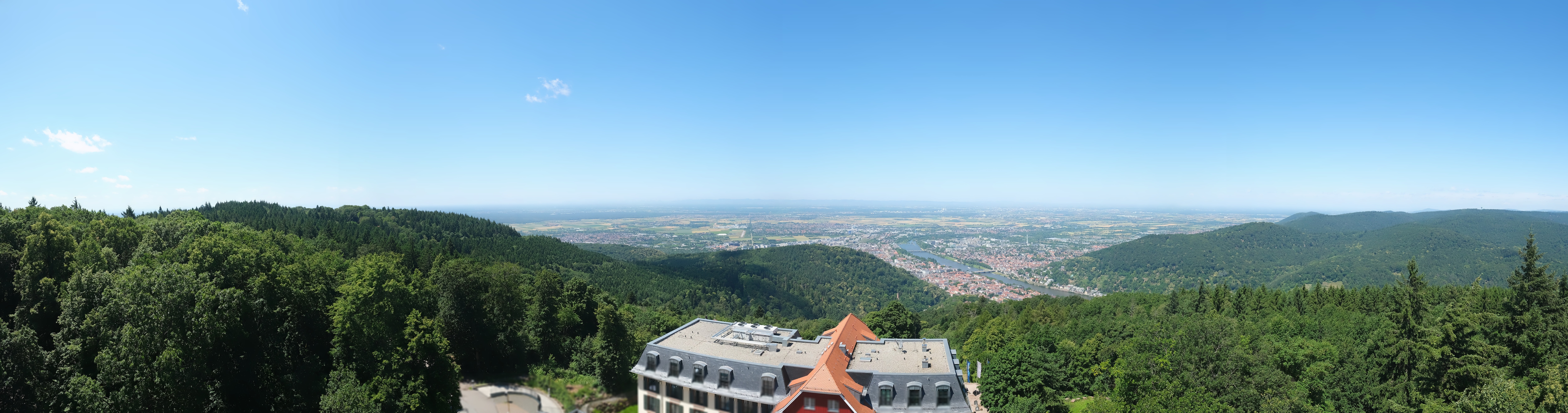 Archived image Webcam Heidelberg - View from Hotel Königstuhl