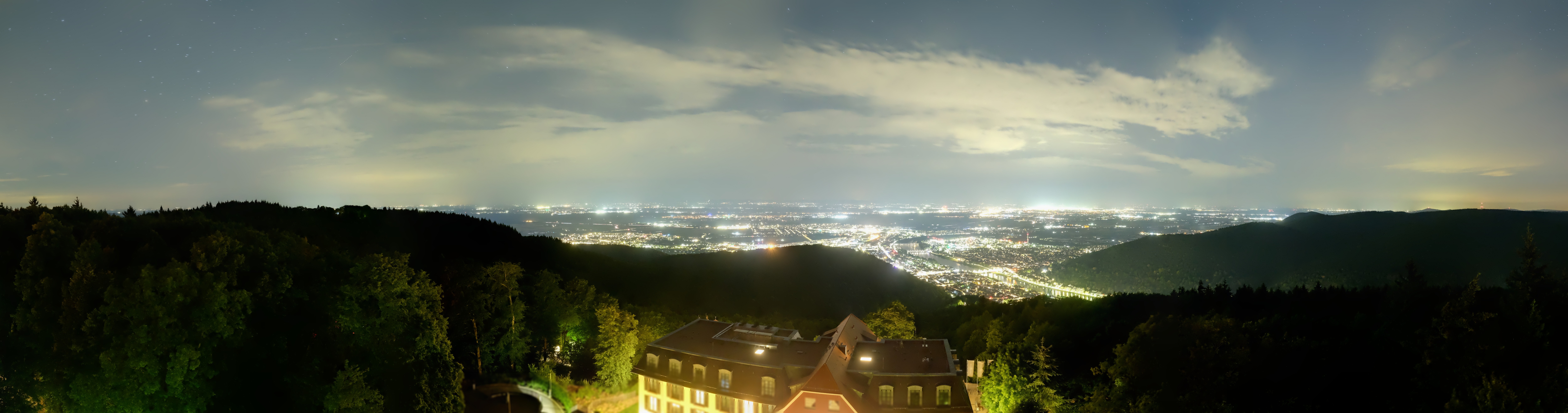 Archived image Webcam Heidelberg - View from Hotel Königstuhl