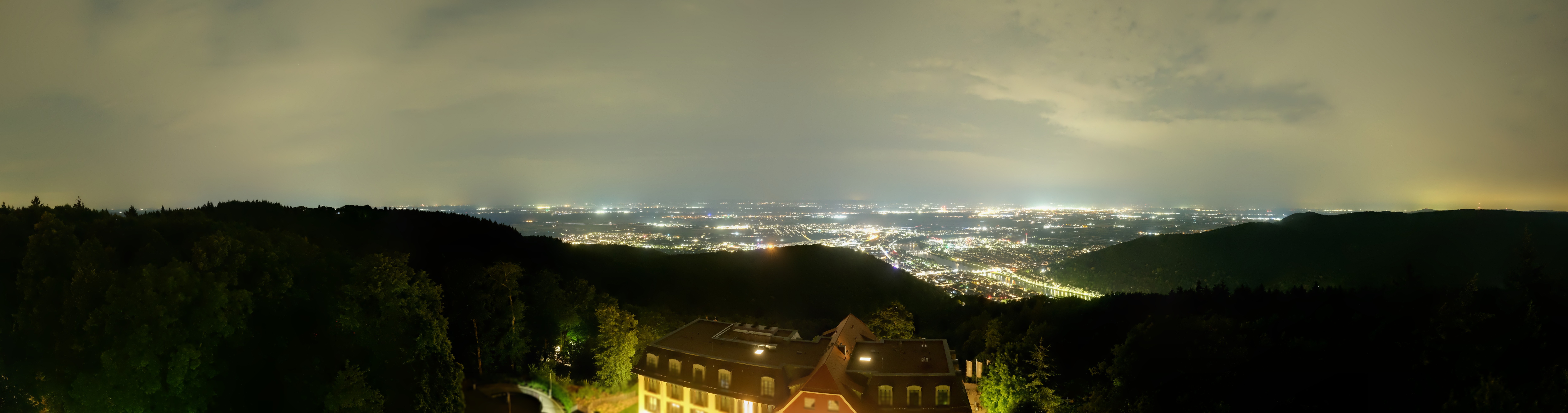 Archived image Webcam Heidelberg - View from Hotel Königstuhl