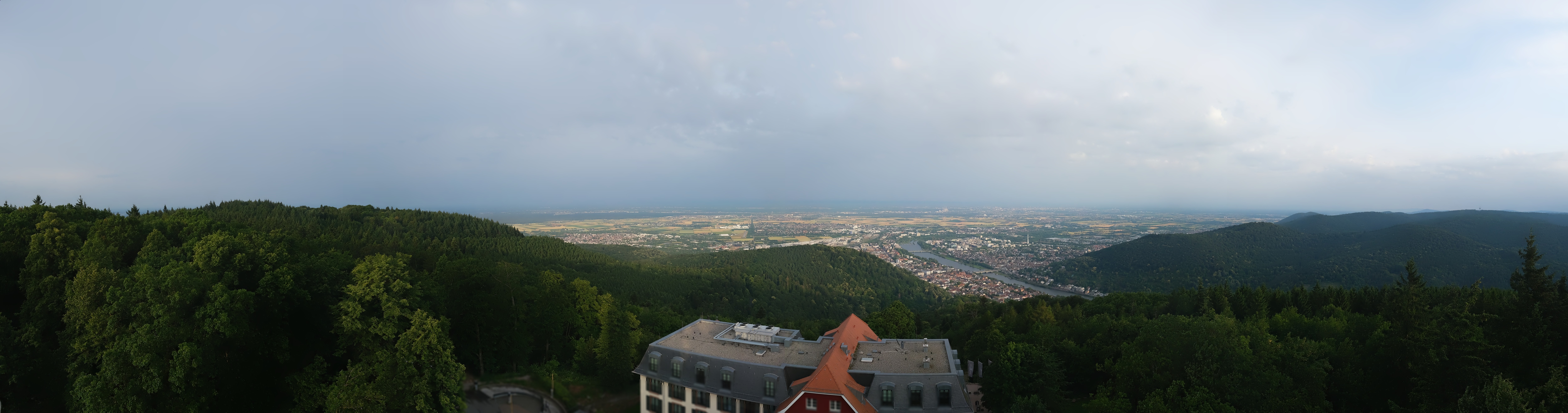 Archived image Webcam Heidelberg - View from Hotel Königstuhl