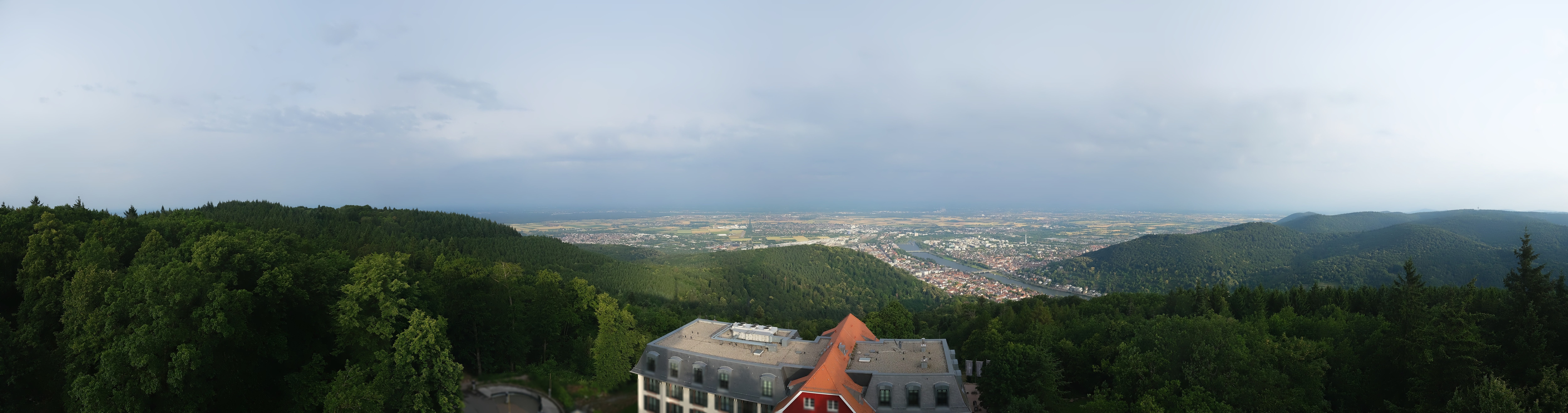 Archived image Webcam Heidelberg - View from Hotel Königstuhl