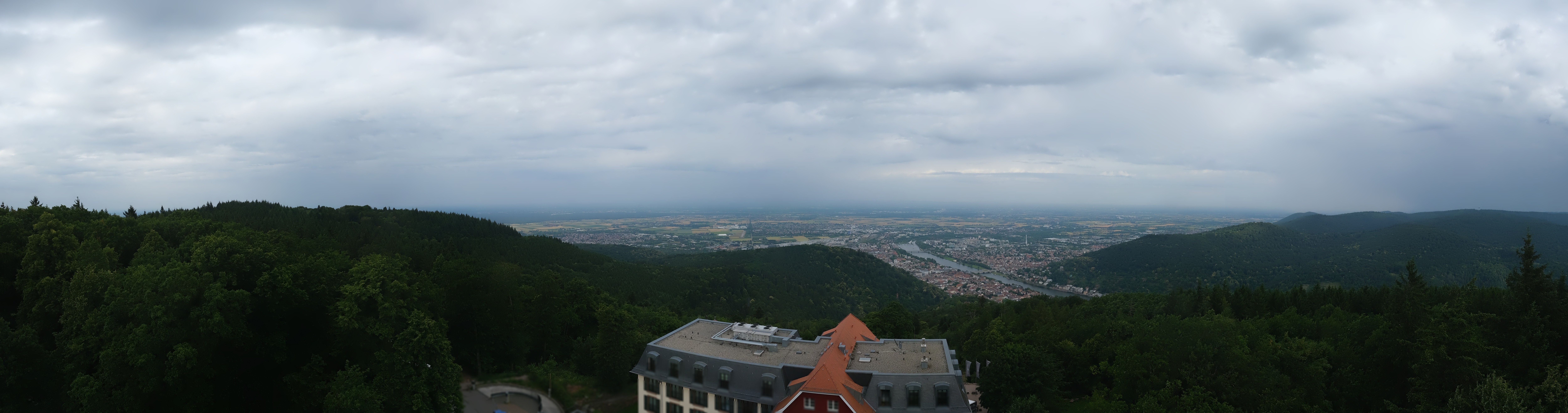 Archived image Webcam Heidelberg - View from Hotel Königstuhl