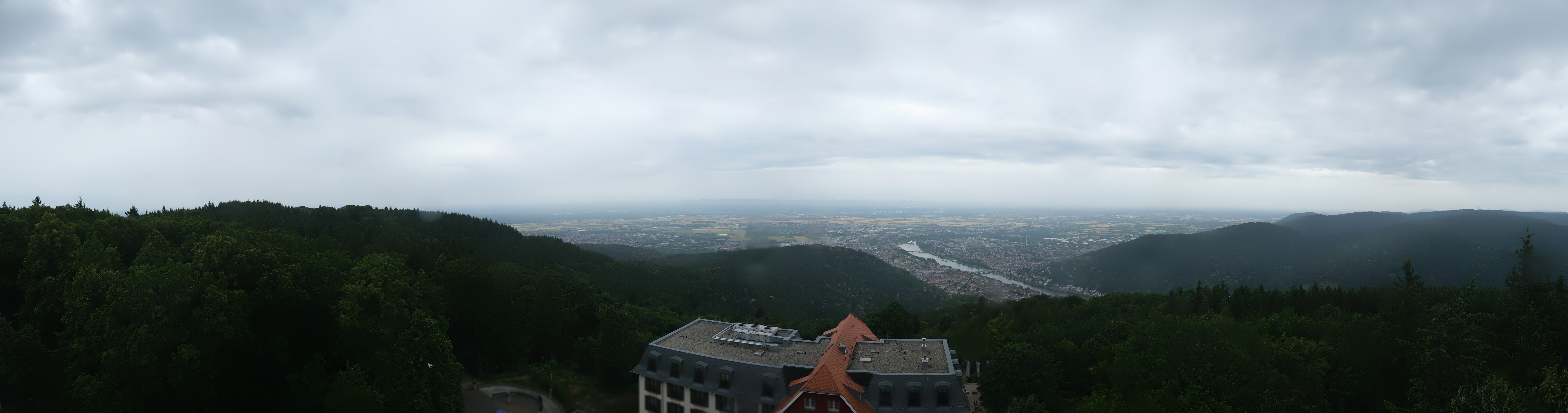 Archived image Webcam Heidelberg - View from Hotel Königstuhl