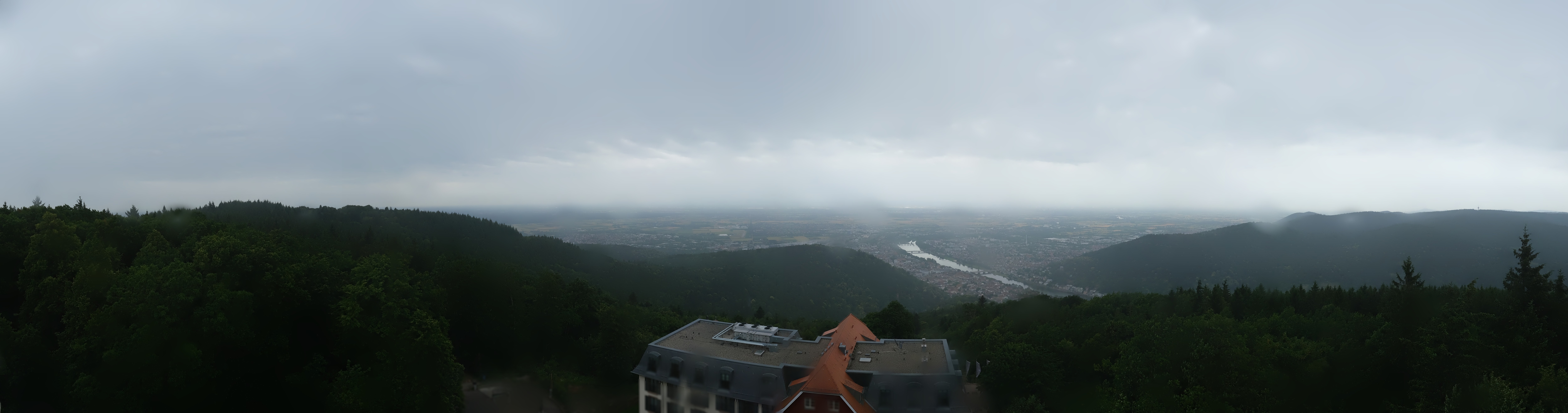 Archived image Webcam Heidelberg - View from Hotel Königstuhl