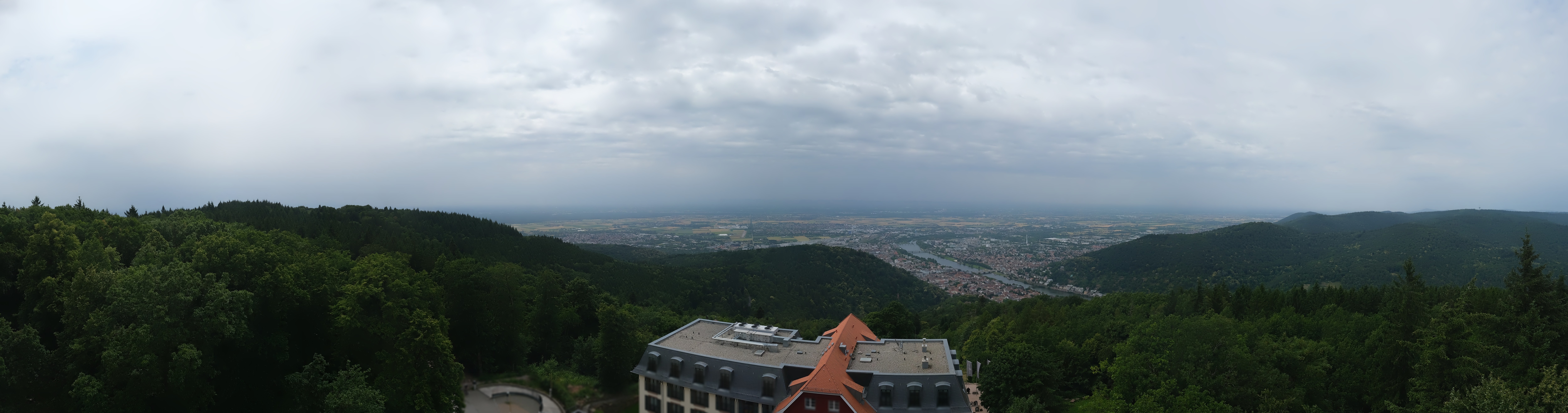 Archived image Webcam Heidelberg - View from Hotel Königstuhl