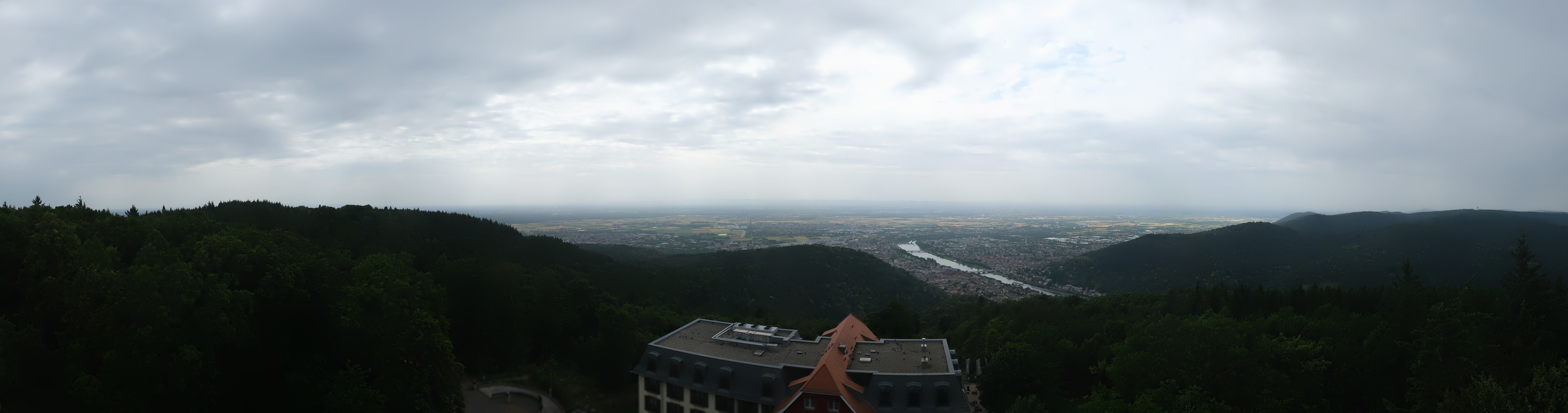 Archived image Webcam Heidelberg - View from Hotel Königstuhl